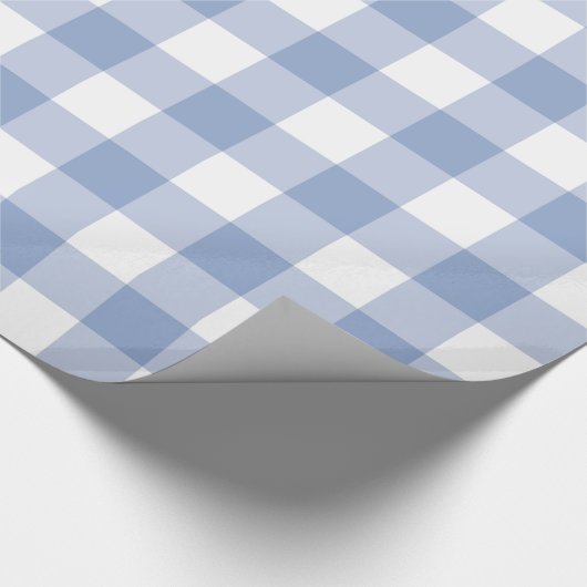 Serenity Gingham Wrapping Paper Cadeaupapier (Hoek)