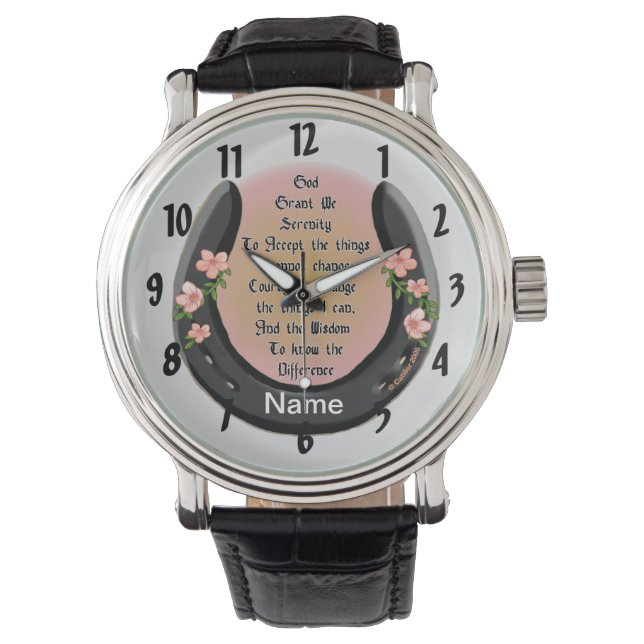 Serenity Gray Hoefijzer Horloge (Voorkant)