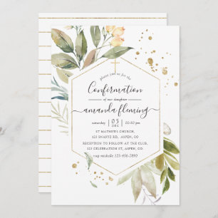 Serenity Greenery Geometric Confirmation Kaart