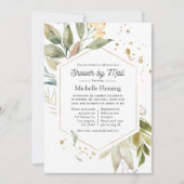 Serenity Greenery Geometric Vrijgezellenfeest by M Kaart (Voorkant)