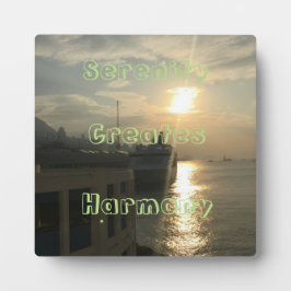 Serenity Harmony Motivatie Sun Glow Harbour Fotoplaat
