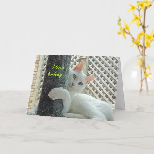 Serenity hug Mother's Day card - customized Kaart (Gele Bloem)