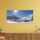 Serenity in a village Vald'Isere Canvas Print (Insitu (Woonkamer))