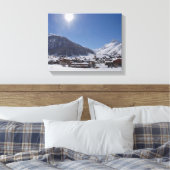 Serenity in a village Vald'Isere Canvas Print (Insitu (Slaapkamer))