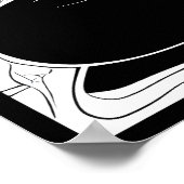 Serenity in Black and White: Buddha's Zen Garden Poster (Hoek)