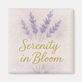 Serenity in Bloom — Magnet 