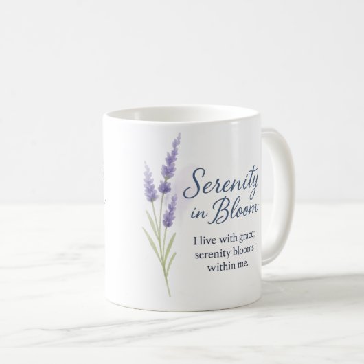 Serenity in Bloom — Mug Koffiemok (Voorkant rechts)