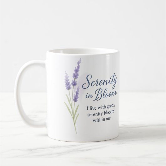 Serenity in Bloom — Mug Koffiemok (Links)