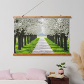 Serenity in Bloom – Natuur Pathway Fabric Wall Hangend Wandkleed (Slaapkamer)