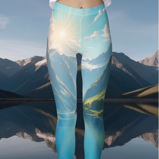 Serenity in Fjords Schilderachtig Leggings