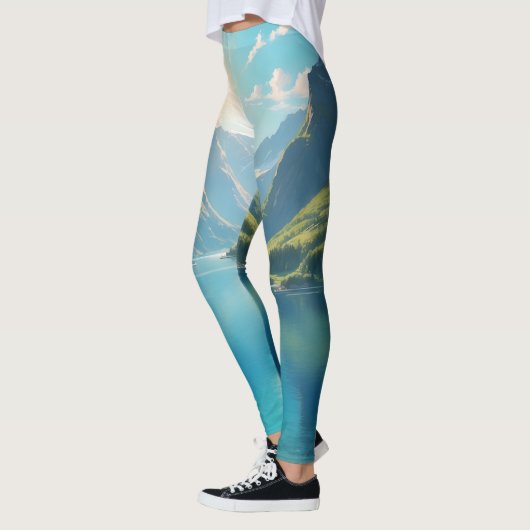 Serenity in Fjords Schilderachtig Leggings (Links)