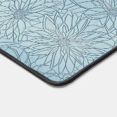Serenity in Ice Blue Florals Bureaumat (Hoek)