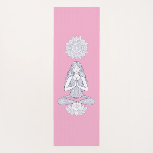 Serenity in Motion - Mandala Meditatie Kunst Yogamat (Achterkant)