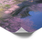 Serenity in Pink, Cherry Blossom River Poster (Hoek)