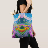 Serenity In Spring beroemd gemaakt door Fantasy Ro Tote Bag (Dichtbij)