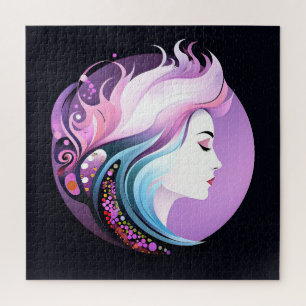 "Serenity in stijl" Vrouwelijke schoonheid Legpuzzel