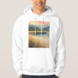 Serenity in Stillness: Zen Buddha Waterverf Hoodie