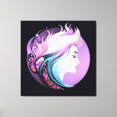 "Serenity in Style" Schoonheid voor vrouwen Canvas Afdruk (Voorkant)