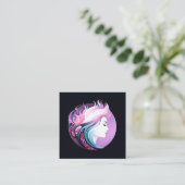 "Serenity in Style" Schoonheid voor vrouwen Vierkante Visitekaartje (Staand voorkant)