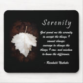 Serenity Inspirerend Mousepad Muismat (Voorkant)