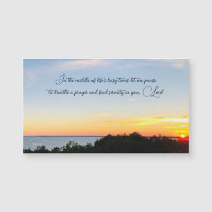 Serenity Inspirerend Sunset Photography Magnet