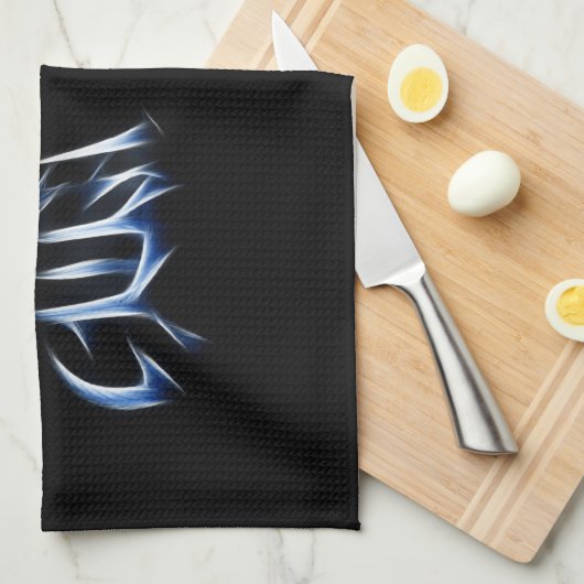 Serenity Japans Kanji Calligraphy Symbol Theedoek (Quarter Fold)