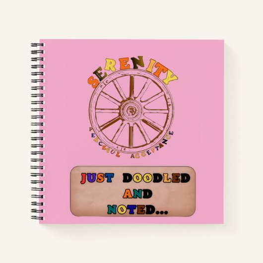 SERENITY_JUST DOODLED AND NOTED NOTITIEBOEK (Voorkant)