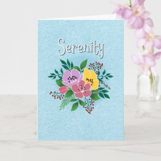 Serenity Kaart (Orchidee)