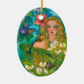 Serenity kerstversiering keramisch ornament (Voorkant)