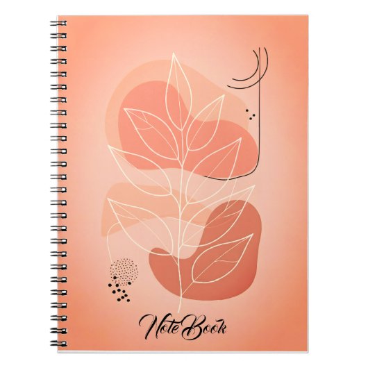 Serenity Leaf Minimalist Notitieboek (Voorkant)