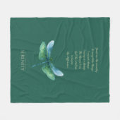 Serenity Libelle Fleece Deken (Voorkant (Horizontaal))