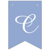 Serenity Light Blue & White Script Letters Aangepa Vlaggetjes (Derde vlag)