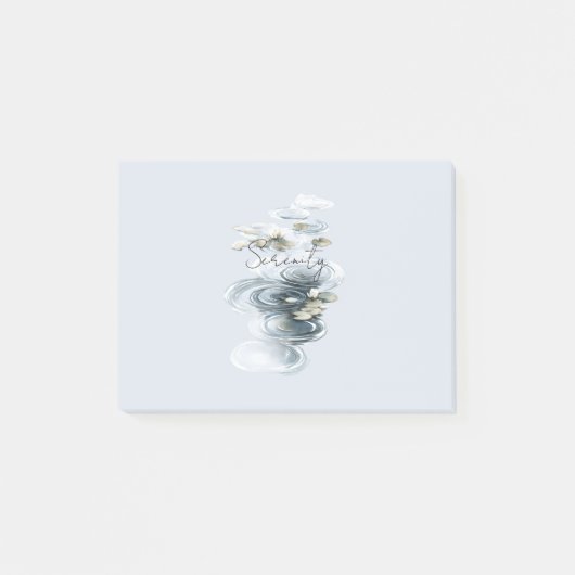 Serenity Lotus Bloemen Waterlelies Post-it® Notes (Voorkant)