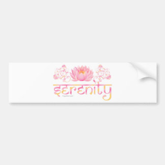 Serenity lotus bumpersticker