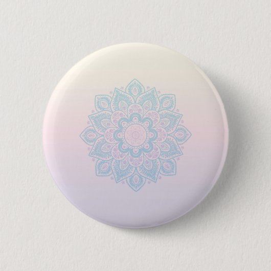 Serenity mandala ronde button 5,7 cm (Voorkant)