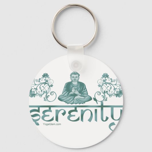 serenity meditation green sleutelhanger (Voorkant)