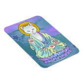 Serenity Meow Boeddhistische kat magneet (Rechterzijde)