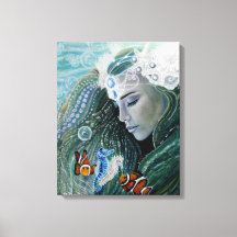 Serenity Mermaid Canvas afdrukken