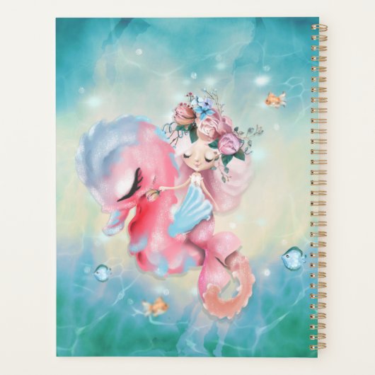 Serenity Mermaid - Hou je rustig en zwem door Planner (Achterkant)