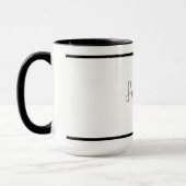 Serenity Minimalistisch ontwerp - Aanpasbaar Mok (Links)