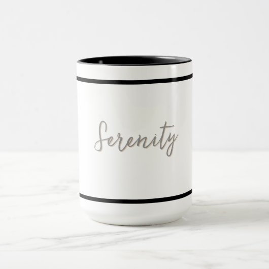 Serenity Minimalistisch ontwerp - Aanpasbaar Mok (Midden)