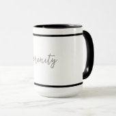 Serenity Minimalistisch ontwerp - Aanpasbaar Mok (Voorkant rechts)