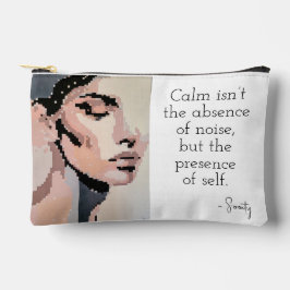 Serenity Modern Neutral Pixel Art Portrait Etui