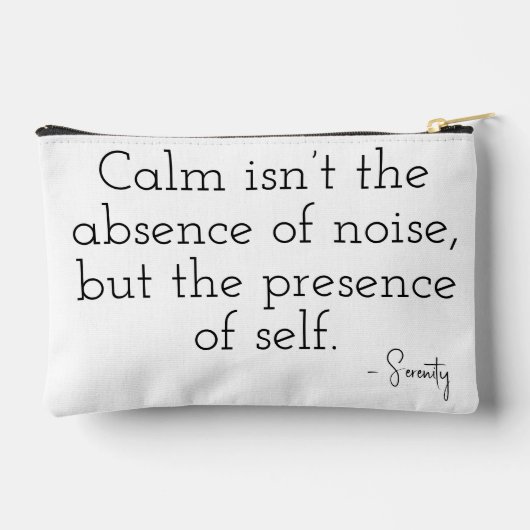 Serenity Modern Neutral Pixel Art Portrait Etui (Achterkant)