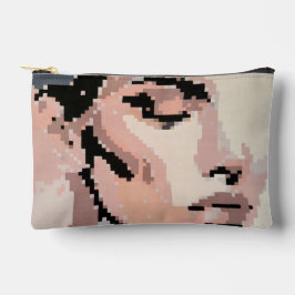 Serenity Modern Neutral Pixel Art Portrait Etui