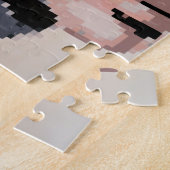 Serenity Modern Neutral Pixel Art Portrait Legpuzzel (Zijkant)