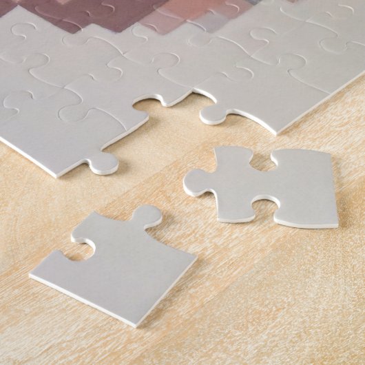 Serenity Modern Neutral Pixel Art Portrait Legpuzzel (Zijkant)