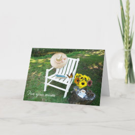 Serenity Moederdag Gevouwen Wenskaart Kaart