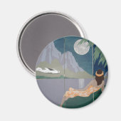 SERENITY MOON magnet (rond) (Voorkant / Achterkant)