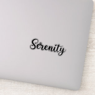 Serenity Naam - Handgeschreven kalligrafie Sticker